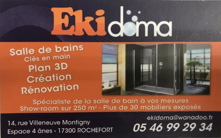 Salle de bains à Rochefort, La Rochelle, Ekidoma