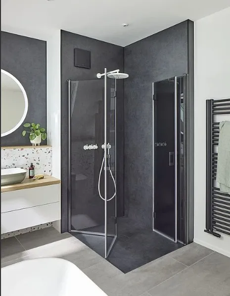 Porte de douche repliable 