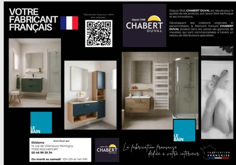 Aménagement de mobilier sur mesure pour salle de bain d’une maison à Rochefort, Rochefort, Ekidoma