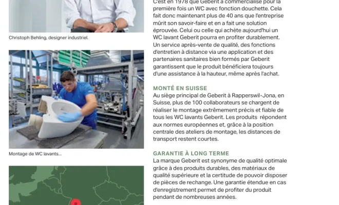 Fabrication au coeur de l'Europe, à rapperswil-jona, en Suisse