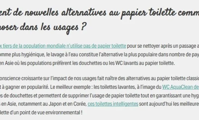 WC lavant - papier Toilette, Rochefort, Ekidoma