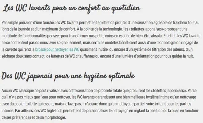 WC lavant Aquaclean , Rochefort, Ekidoma