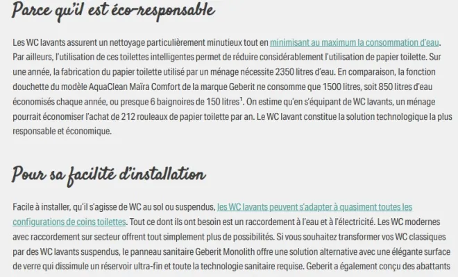 WC lavant Aquaclean , Rochefort, Ekidoma